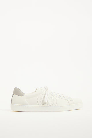 Gucci White Leather GG Ace Sneaker