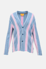 Guest In Residence Cashmere Striped Baja Cardigan