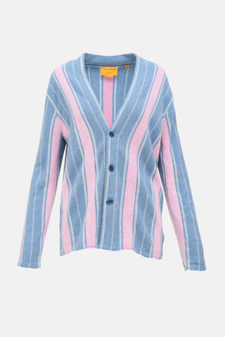 Guest In Residence Cashmere Striped Baja Cardigan
