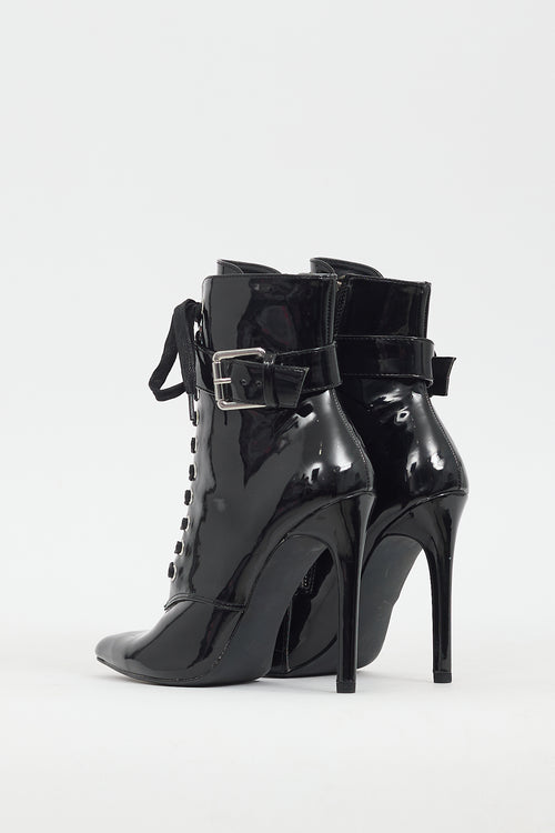 Guizio Black Patent Leather Alexei Boot