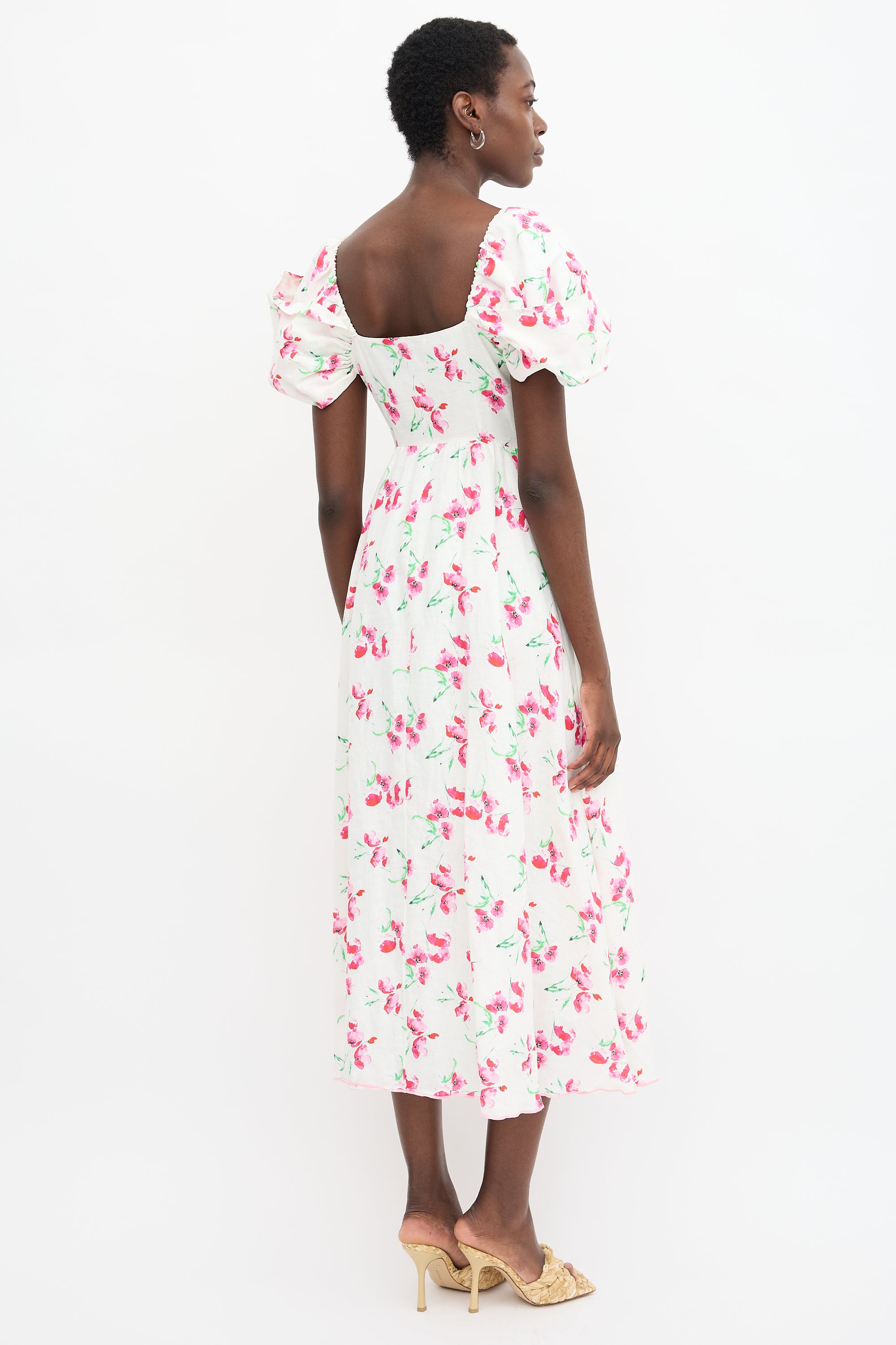 Gul Hurgel // Linen Floral Dress VSP Consignment Gul Hurgel // Linen Floral Dress VSP Consignment
