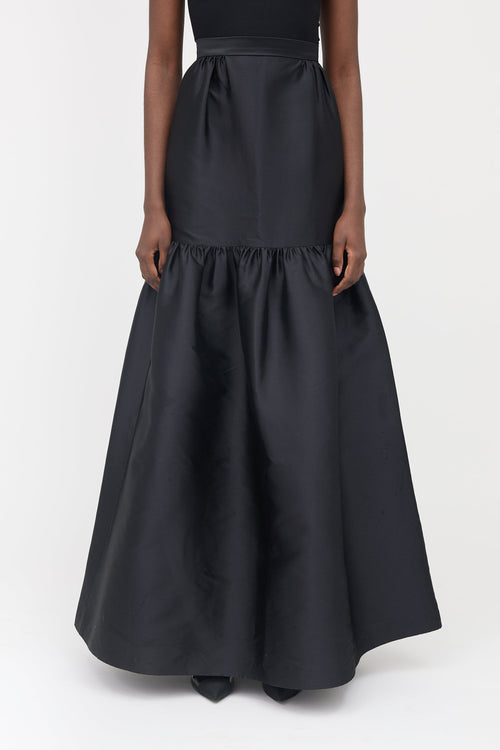 Prabal Gurung Silk Tiered Maxi Skirt
