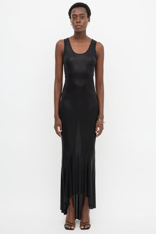 Haider Ackermann Foil Stretch Mermaid Dress