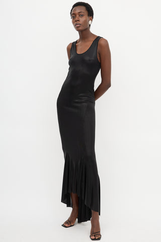 Haider Ackermann Foil Stretch Mermaid Dress