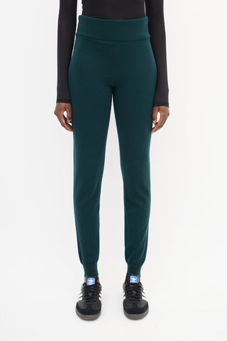 Haider Ackermann Green Cashmere Knit Pant