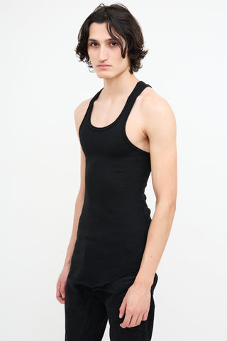 Haider Ackermann Black Wool Scoop Tank Top