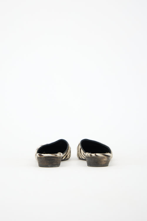 Haider Ackermann Printed Hair Mule