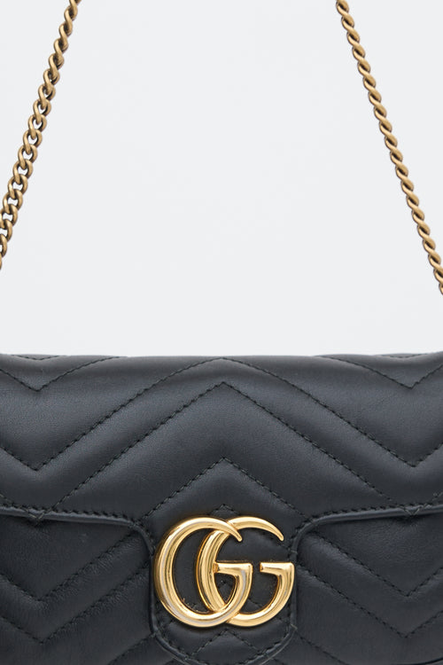 Gucci Leather Marmont GG Belt Bag