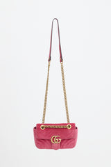 Gucci Velvet Small GG Marmont Bag