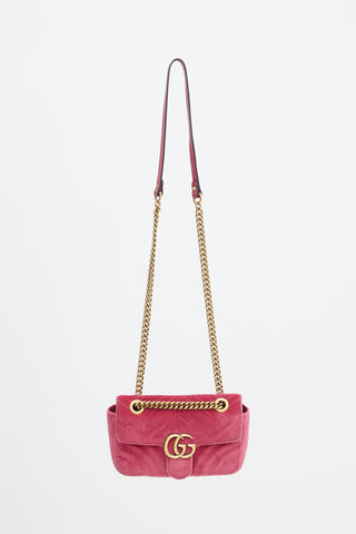 Gucci Velvet Small GG Marmont Bag