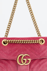 Gucci Velvet Small GG Marmont Bag