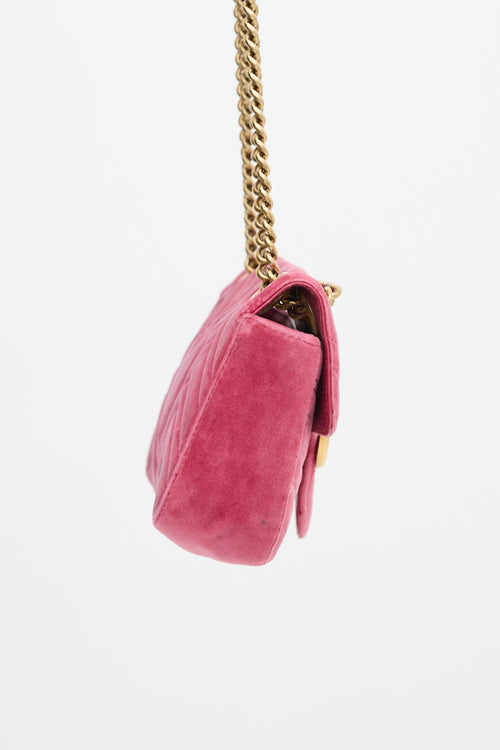 Gucci Velvet Small GG Marmont Bag