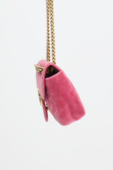 Gucci Velvet Small GG Marmont Bag