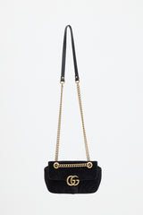 Gucci Velvet Small Marmont GG Bag