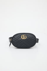 Gucci Leather Mini Marmont GG Bag