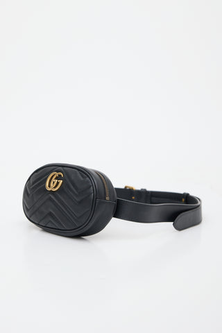 Gucci Leather Mini Marmont GG Bag