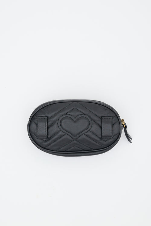 Gucci Leather Mini Marmont GG Bag