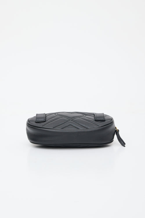 Gucci Leather Mini Marmont GG Bag