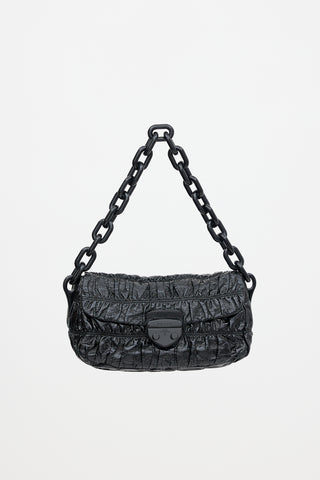 Prada Vernice Gaufre Flap Bag