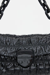 Prada Vernice Gaufre Flap Bag