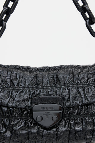 Prada Vernice Gaufre Flap Bag