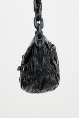 Prada Vernice Gaufre Flap Bag