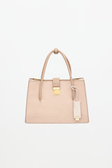 Miu Miu Leather Madras Tote Bag