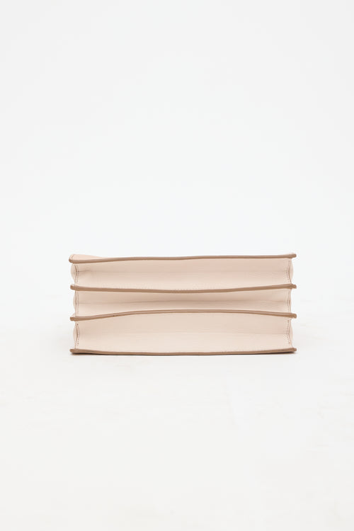 Miu Miu Leather Madras Tote Bag