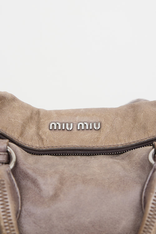 Miu Miu Vitello Leather Lux Bow Bag