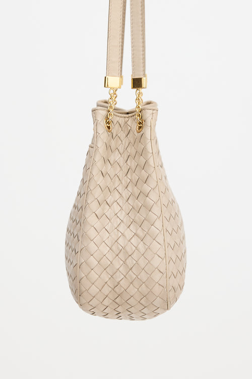 Bottega Veneta Leather Intrecciato Bucket Bag