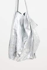Proenza Schouler Distressed Metallic Leather Bag