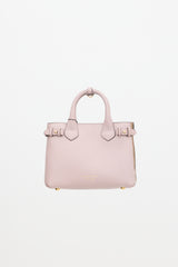 Burberry Leather Small Banner Tote Bag