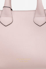 Burberry Leather Small Banner Tote Bag
