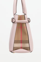 Burberry Leather Small Banner Tote Bag