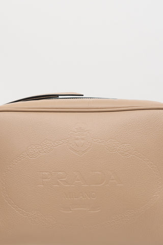 Prada Glacé Leather Logo Camera Bag
