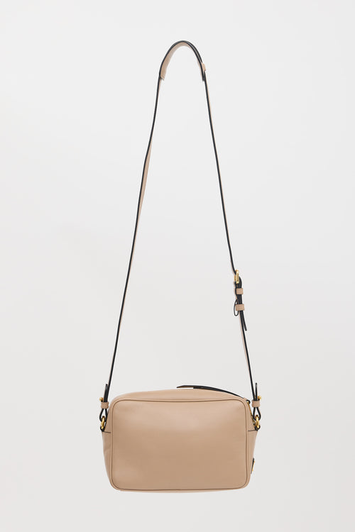 Prada Glacé Leather Logo Camera Bag