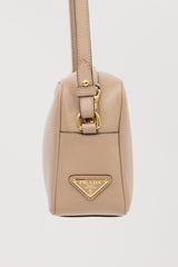 Prada Glacé Leather Logo Camera Bag