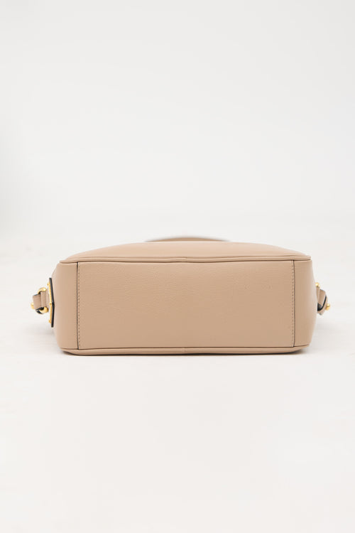 Prada Glacé Leather Logo Camera Bag