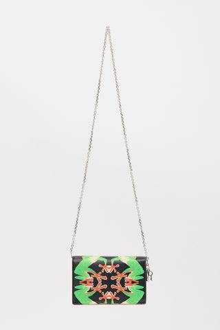 Dior X Chris Martin Leather Wallet On Chain Bag