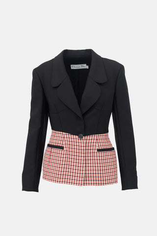 Dior Wool Check Suit Set