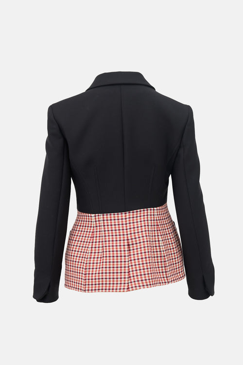 Dior Wool Check Suit Set