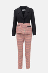 Dior Wool Check Suit Set