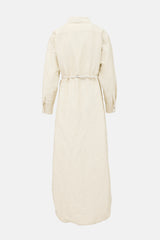Brandon Maxwell Crinkled Twill Shirt Dress