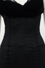 Dolce & Gabbana Lace & Velvet Maxi Dress