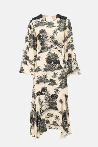 Johanna Ortiz Silk Nostalgia Printed Dress