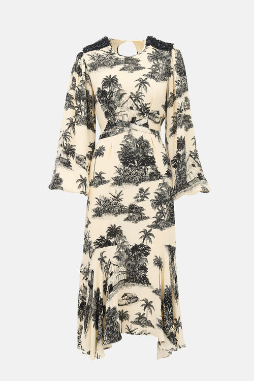 Johanna Ortiz Silk Nostalgia Printed Dress