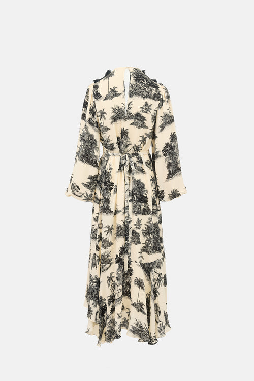 Johanna Ortiz Silk Nostalgia Printed Dress