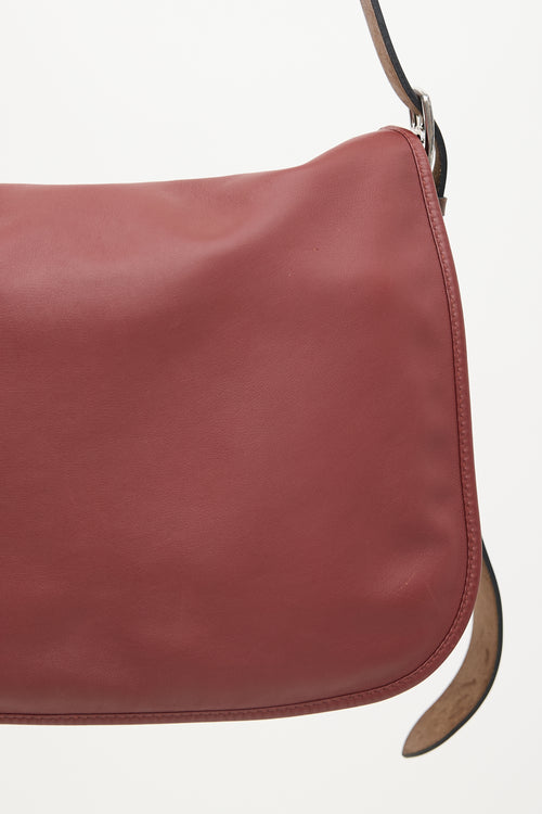 Hermès 2004 Rouge H Sikkim Barda 35 Bag