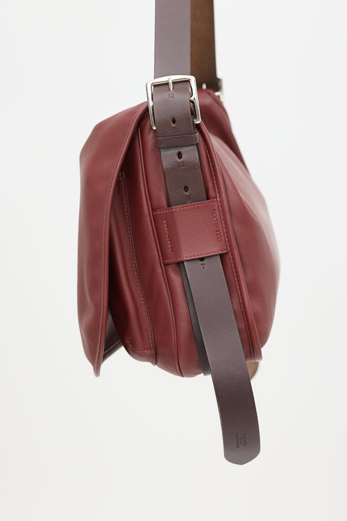 Hermès 2004 Rouge H Sikkim Barda 35 Bag