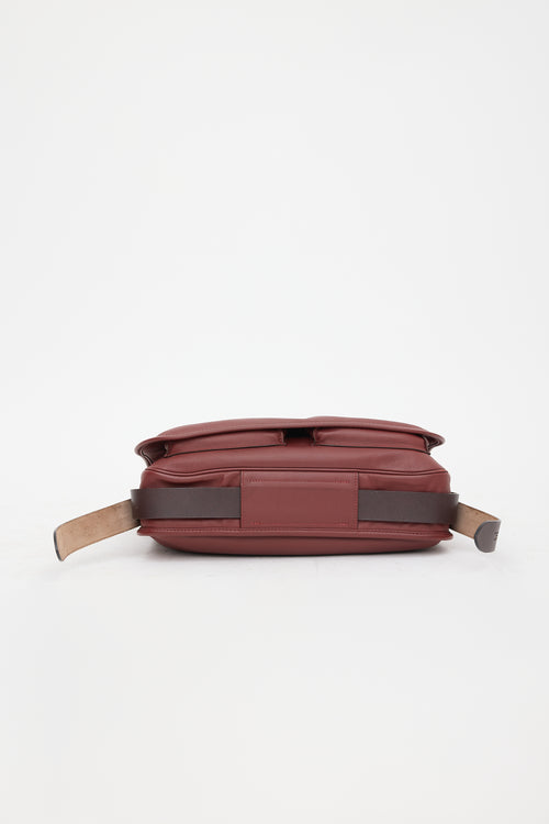 Hermès 2004 Rouge H Sikkim Barda 35 Bag